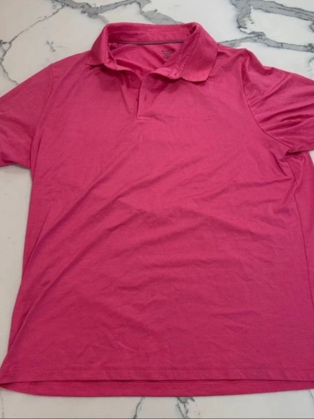 Members Mark Performance Polo Pink Mens XL
